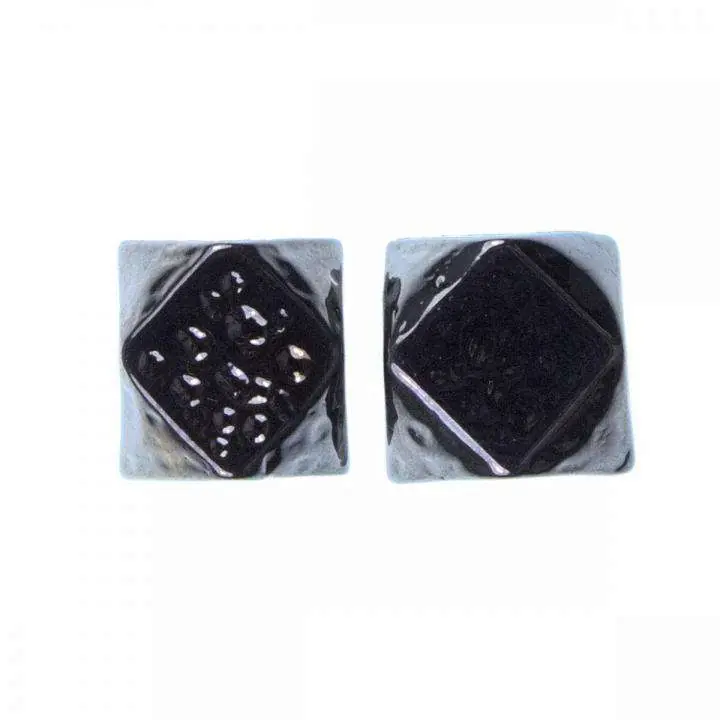 Würfel Kordelenden aus Metall eisen KOE-19 eisen Sonderangebot