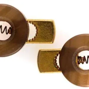 Sichere Zahlung Edle Kordelstopper KOST-17hbraun