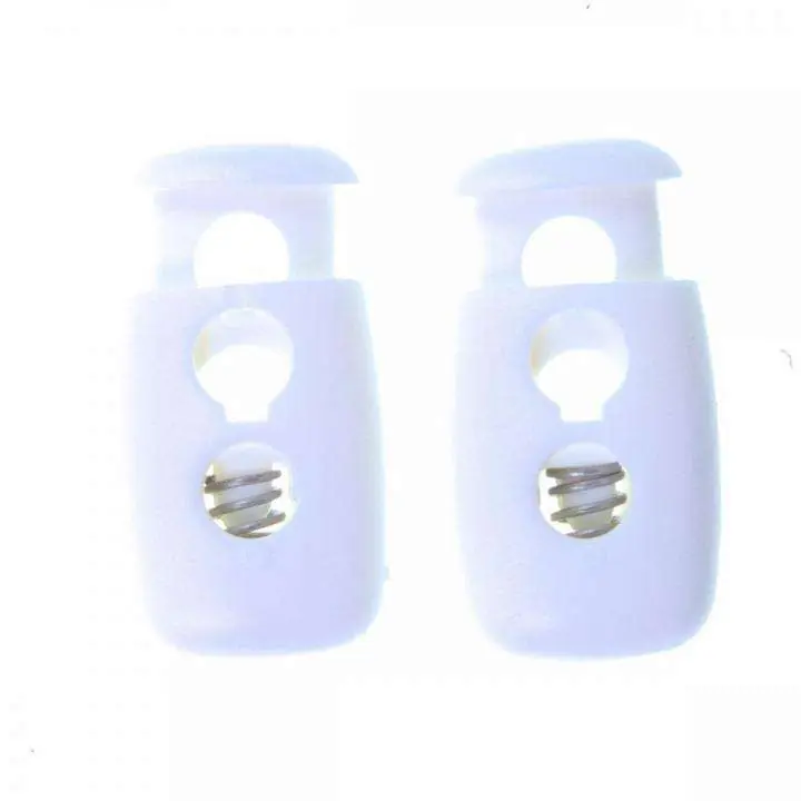 Kordelstopper 2-Loch weiß Kunststoff KOST-2w Saisonangebot