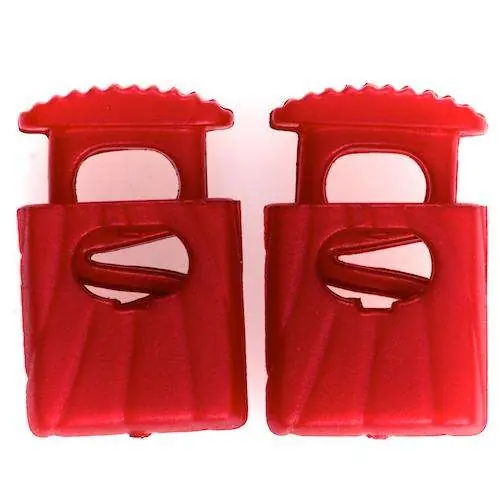 Geld-Zurück-Garantie Kordelstopper mit feinem Muster KOST-42rot