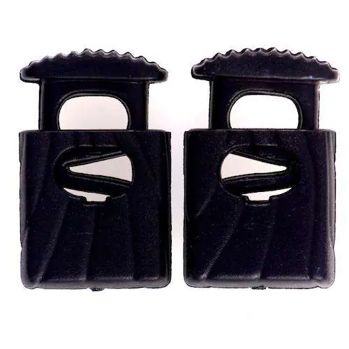 Kordelstopper mit feinem Muster KOST-42schw Hochwertig