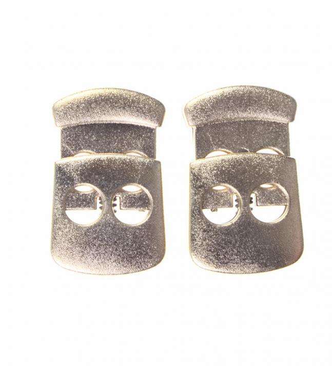 Kordelstopper 2-Loch Kunststoff Gold KOST-7g Gleich Bestellen