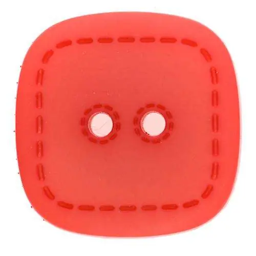 Knopf 2-Loch Quadratisch mit Steppmuster KRO-45 Ausverkauf