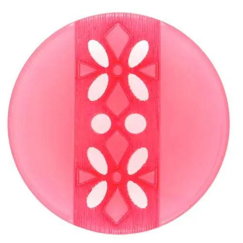 Geld-Zurück-Garantie Knopf mit Blumenmuster KROS-156