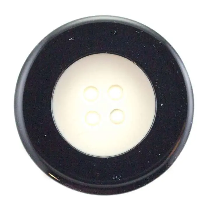 Limited Edition Knopf weiß schwarz KS-22