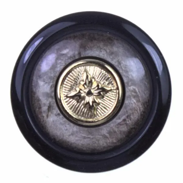 Mantel Knopf mit Metalleinlage KS-4g Hochwertig