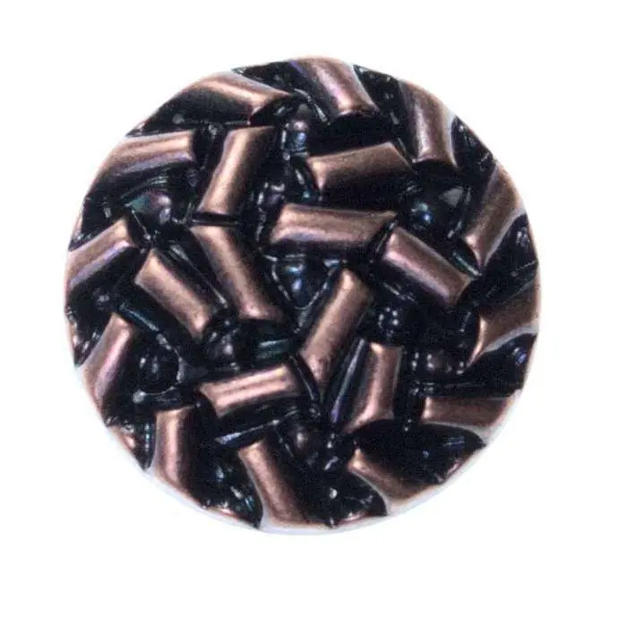 Schneller Versand Knöpfe in Knoten Optik Kupfer KSI-1 | knopftruhe