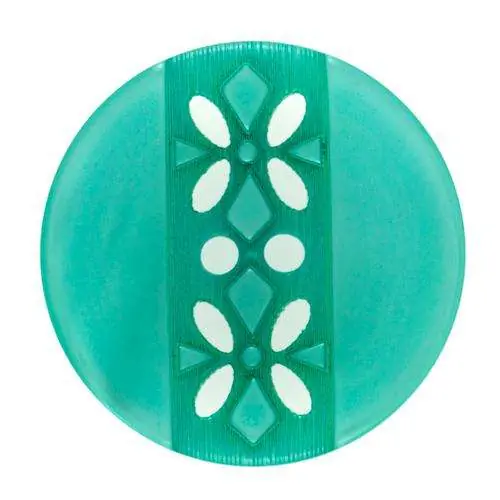 Handgefertigt Knopf mit Blumenmuster KT-156