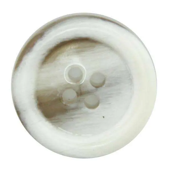 Mantel Knopf mit Melierung weiß grau KW-1 Handgefertigt