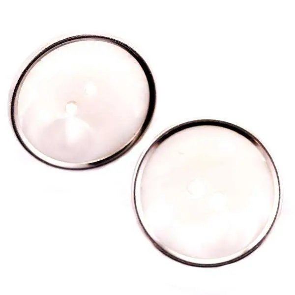 Knopf weiß-Silber KW-22 Neuheit