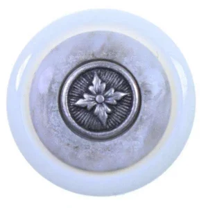 Mantel Knopf mit Metalleinlage KW-5as Neu Im Sortiment