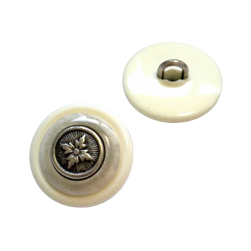 Mantel Knopf mit Metalleinlage KW-5s Im Trend