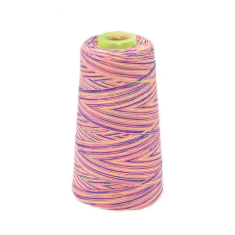 Im Trend 1 Rolle ♥ OVERLOCKGARN – MULTICOLOR PINK/GELB/NAVY – 2700m ♥