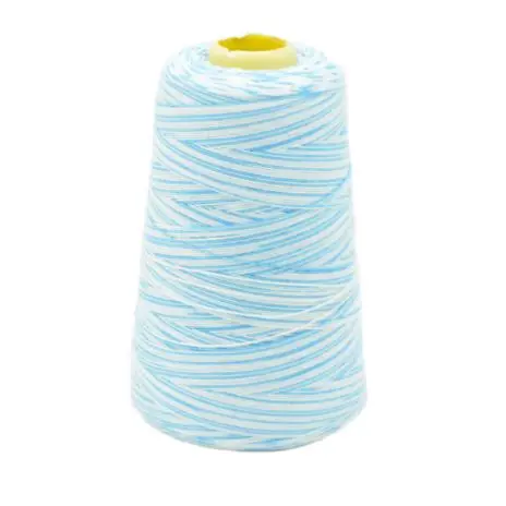 Limited Edition 1 Rolle ♥ OVERLOCKGARN – MULTICOLOR TÜRKIS – 2700m ♥