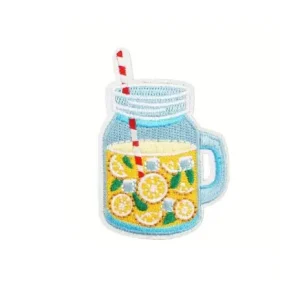 1 Stück - FRESH LIMONADE BÜGELPATCH Top-Seller