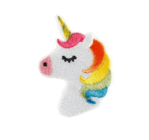 1 Stück – REGENBOGEN EINHORN BÜGELPATCH Top-Seller