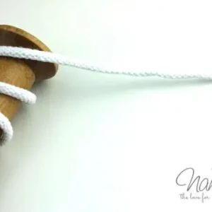 Premium 1 MTR. ♥ SuPER WeiCHE Hoodiekordel WEISS- 5mm ♥