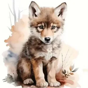 Finale Aktion 1 Stück - BÜGELBILD WOLFJUNGES 18cm