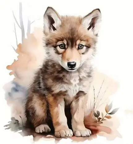 Finale Aktion 1 Stück – BÜGELBILD WOLFJUNGES 18cm