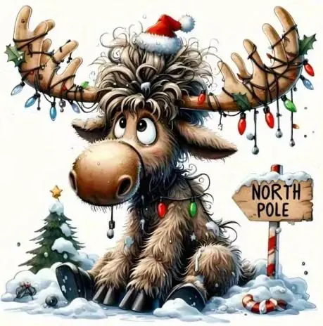 1 Stück – BÜGELBILD TO THE NORTHPOLE 22cm x 22cm Top-Angebot