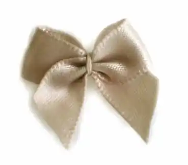 5 ♥ SATIN Schleifchen TAUPE ♥ Highlight