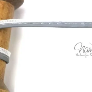 1 MTR. ♥ REFLEKTOR Paspelband HeLLGRau ♥ Rabatt