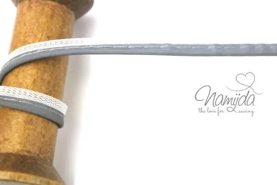 1 MTR. ♥ REFLEKTOR Paspelband HeLLGRau ♥ Rabatt