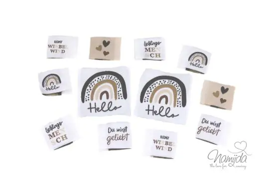 Aktuell 1 SET – WEBETIKETTEN SET NATURAL LOVE (12 Stück)