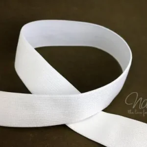 Weltweiter Versand 2,5 MTR. STÜCKE Soft Bund Gummiband 30mm - WeiSS