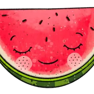 Großhandel 1 Stück - BÜGELBILD BUNTES GLÜCK MELONE 14,5x9cm