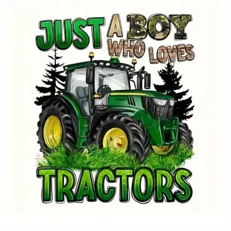 Angebot 1 Stück – BÜGELBILD TRACTORS 18cm x 18cm