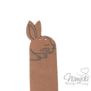 Neuheit 1 Stück - KNiCK MiCH UND NÄH MICH AN KuNSTLEDER LABEL - Hasi BELLA