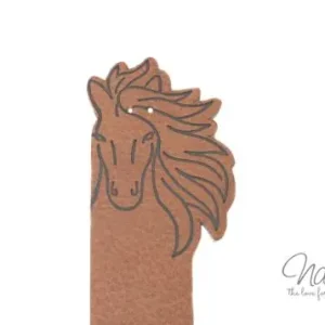 1 Stück - KNiCK MiCH UND NÄH MICH AN KuNSTLEDER LABEL - PFERD Ab Werk