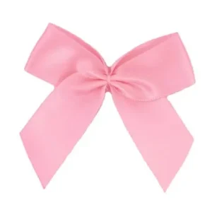 1 Stück - XL SATIN SCHLEIFE - ROSE ROUGE - 6,5cm Garantierte Lieferung