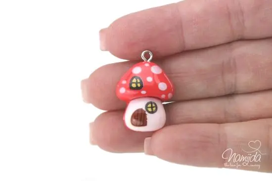 Schneller Versand 1 Stück – PILZ HÄUSCHEN DIY ANHÄNGER