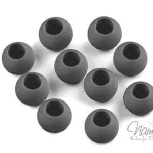 10 Stück ♥ KUNSTSTOFF PERLEN - DUNKELGRAU - 10x11mm ♥ Zertifiziert