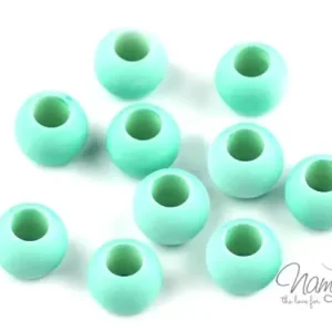 Wochenendangebot 10 Stück ♥ KUNSTSTOFF PERLEN - MINT - 10x11mm ♥