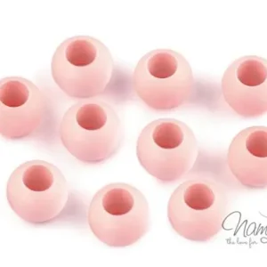 Angebot 10 Stück ♥ KUNSTSTOFF PERLEN - ROSE - 10x11mm ♥