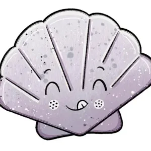 Neuheit 1 Stück - BÜGELBILD MUSCHEL BEACHTIME 10x8cm