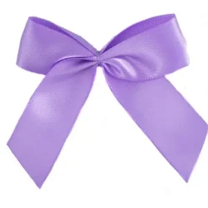 1 Stück - XL SATIN SCHLeife - LAVENDEL - 6,5cm Neu Im Sortiment