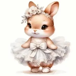 1 Stück - BÜGELBILD OSTERHASE MIT SCHLEIFE 21cm x 19cm Abverkauf