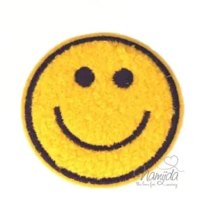 1 Stück - SMILEY GELB CHENILLE PATCH Sonderaktion