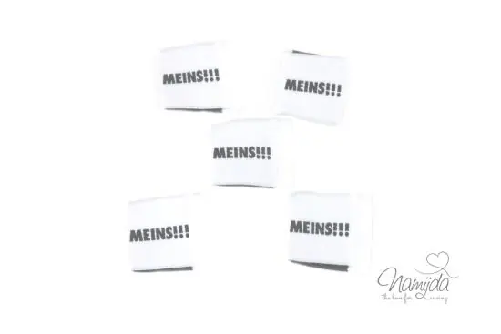 5 STCK. ♥ NAMIJDA EP WEBETIKETTEN – MEINS!!! ♥ Preiswert