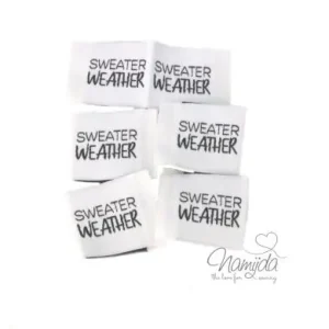 5 STCK. ♥ NAMIJDA EP WEBETIKETTEN - SWEATER WEATHER ♥ Begrenztes Angebot
