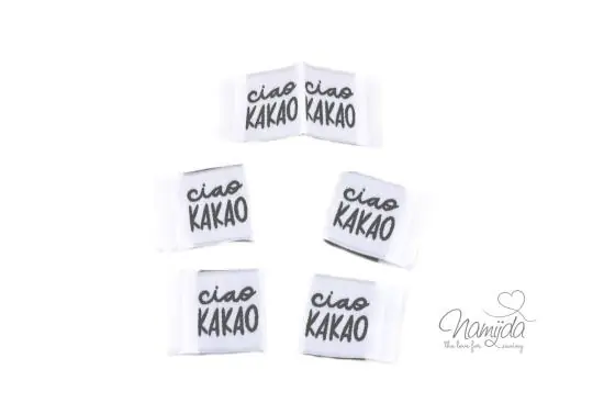 5 STCK. ♥ NAMIJDA EP WEBETIKETTEN – CIAO KAKAO ♥ Weltweiter Versand