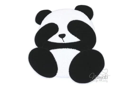 Finale Aktion 1 Stück – XXL PANDA CHENILLE PATCH GROSS