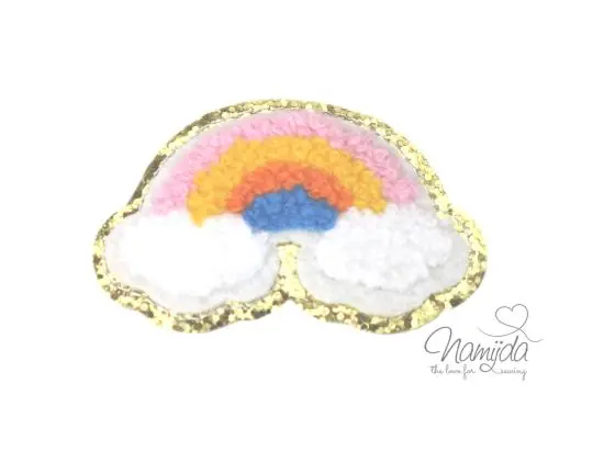 1 Stück – RAINBOW CHENILLE PATCH Mengenrabatt