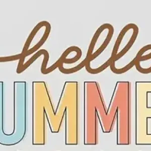 Direkt Vom Hersteller 1 Stück - BÜGELBILD HELLO SUMMER 16cm x 10cm