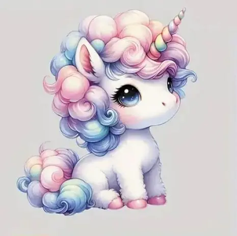 Billig 1 Stück – BÜGELBILD UNICORN 21cm x 20cm