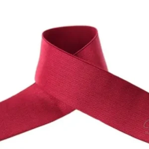 Limited Edition 1 MTR. Soft SCHIMMER Gummiband 30mm - BORDEAUX